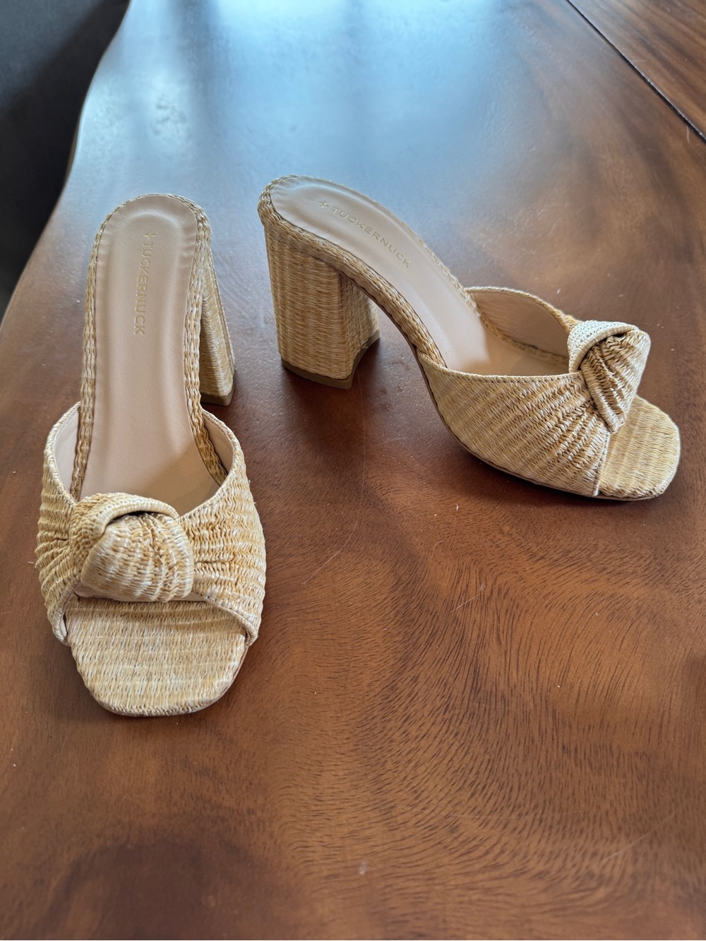 Tuckernuck Natural Raffia Blake Heels